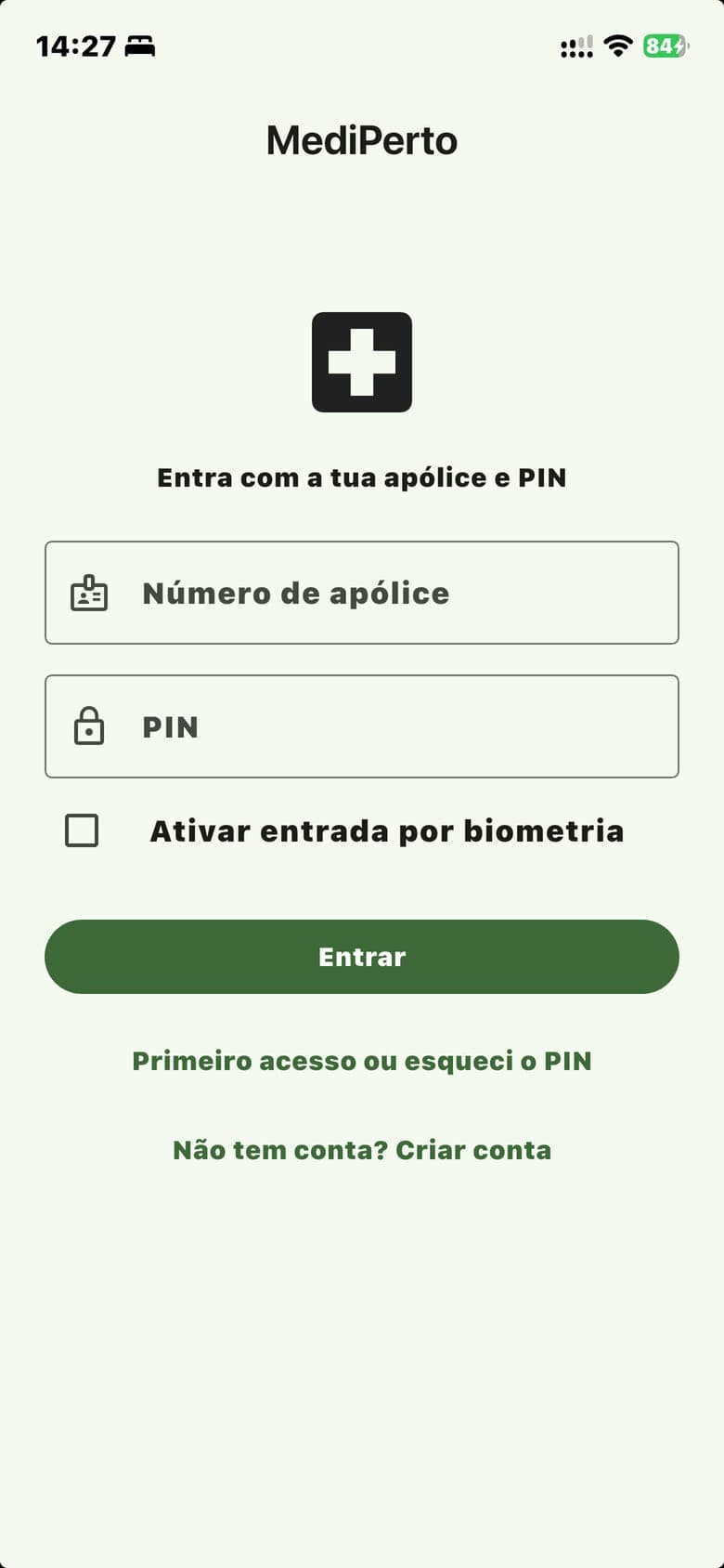 MediPerto — ecrã 2